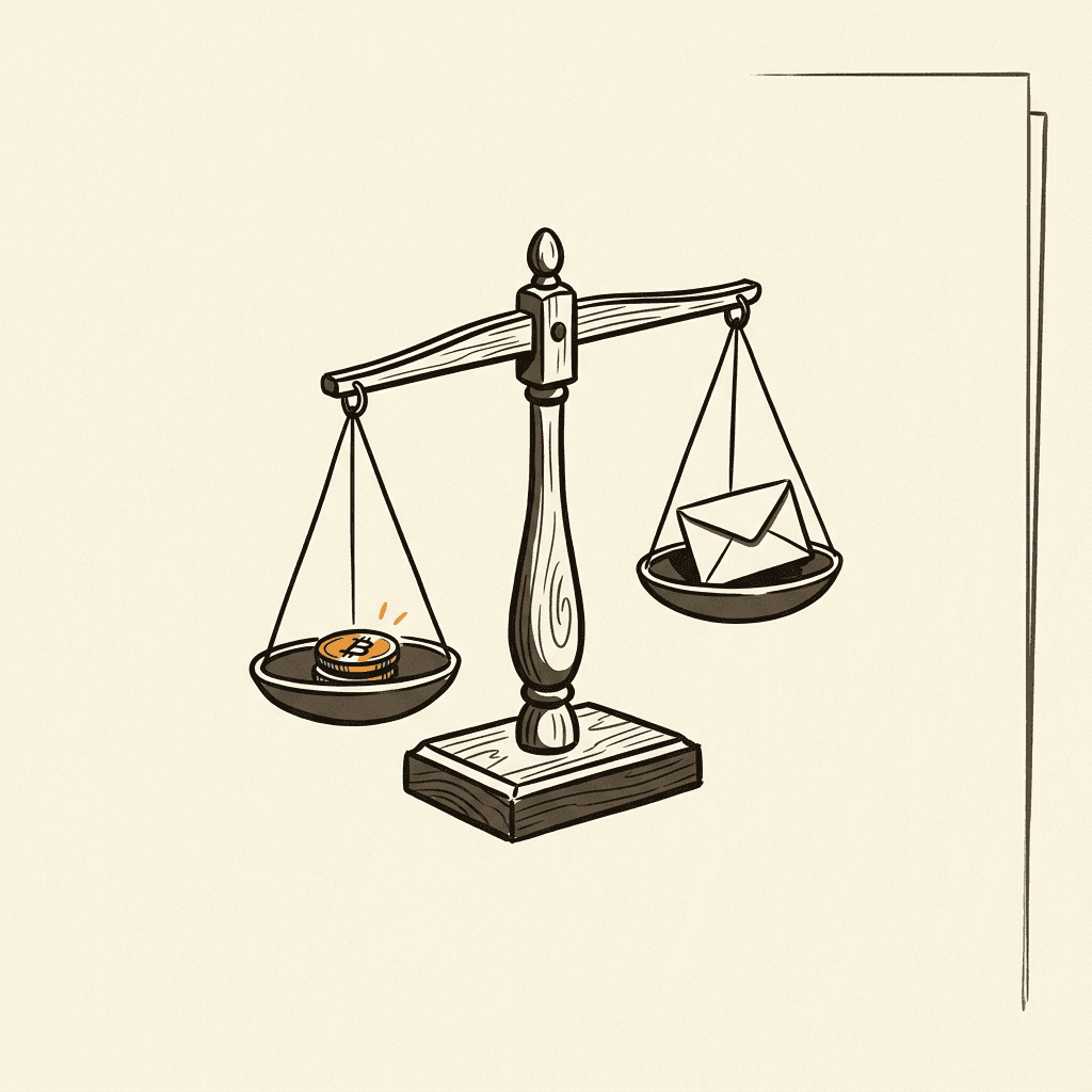 Illustration: Is Bitcoin a scam?